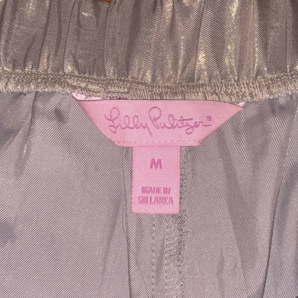 NEW Lilly Pulitzer Gold Shimmer Margot Pant Sz Medium - Picture 2 of 6